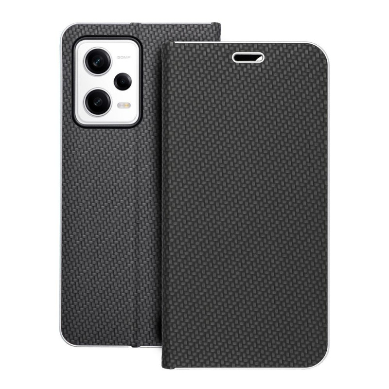 FLIPCASE LUNA Carbon schwarz für XIAOMI Redmi Note 12 Pro 5G FLIPCASE LUNA Carbon schwarz für XIAOMI Redmi Note 12 Pro 5G