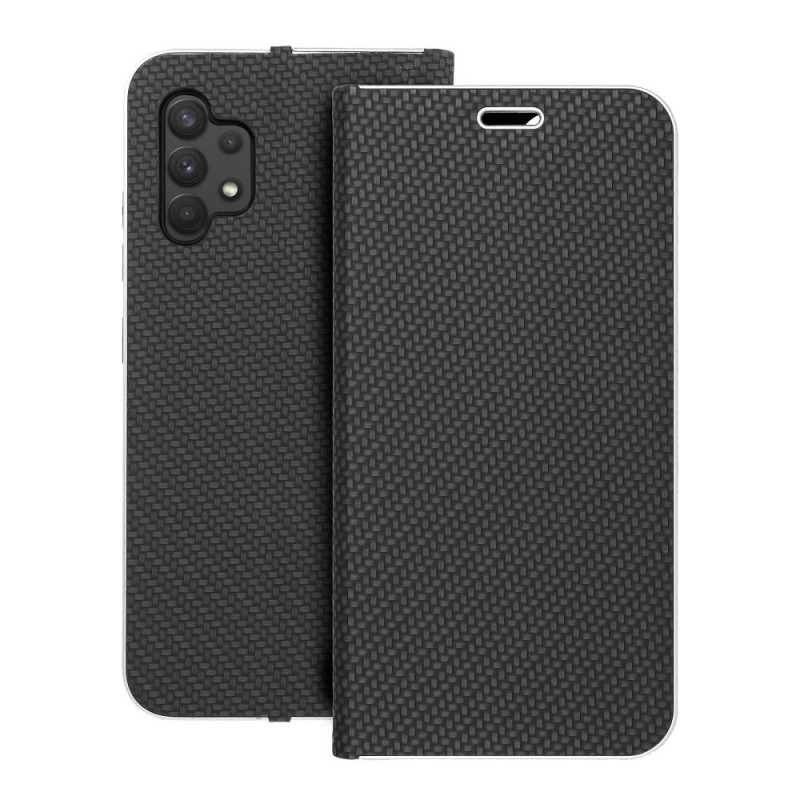 FLIPCASE LUNA Carbon schwarz für SAMSUNG Galaxy A32 LTE FLIPCASE LUNA Carbon schwarz für SAMSUNG Galaxy A32 LTE