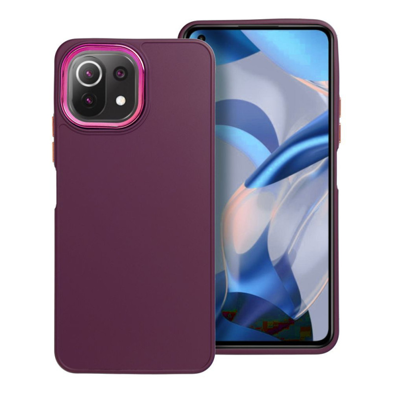 BACK-CASE FRAMED purple für XIAOMI Mi 11 Lite / 11 Lite NE