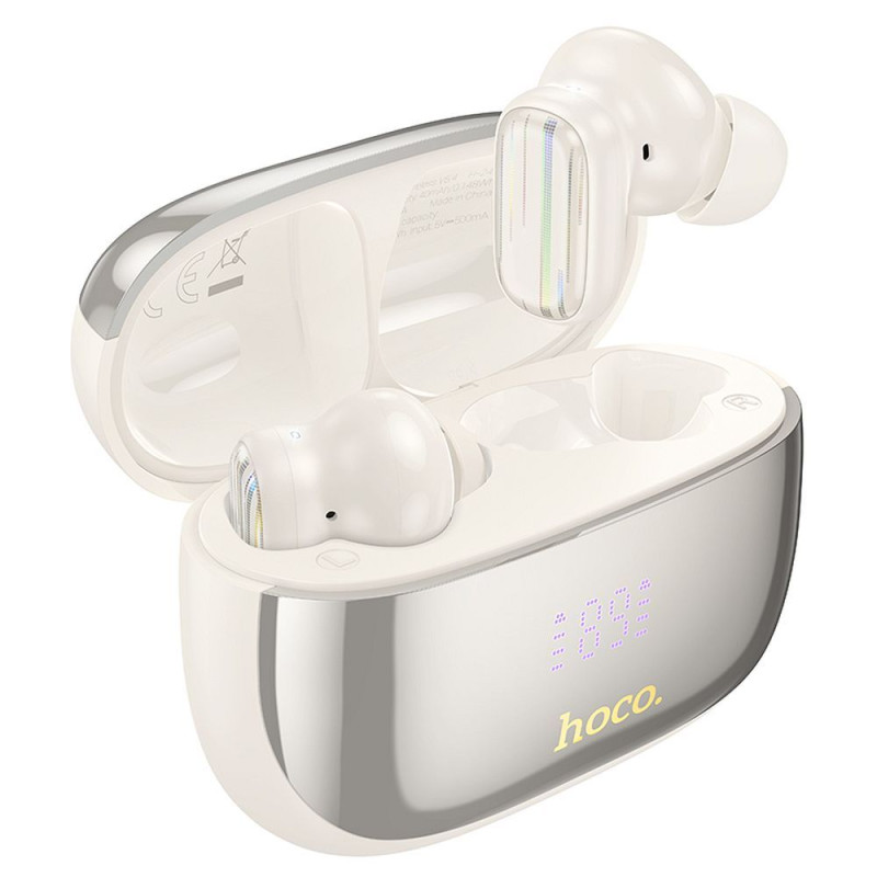 HOCO wireless earphones bluetooth TWS ANC + ENC EQ20 milky white HOCO wireless earphones bluetooth TWS ANC + ENC EQ20 milky white
