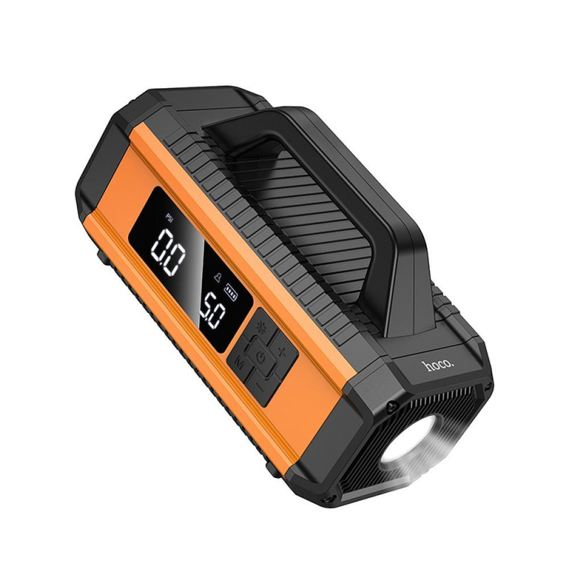 HOCO powerbank 10000 mAh with car emergency starter with with compressor and led light 18W QS4 orange-black HOCO powerbank 10000 mAh with car emergency starter with with compressor and led light 18W QS4 orange-black