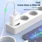 CHARGER USB-C + CABLE LIGHTNING 20W  JELLICO AK180 PD