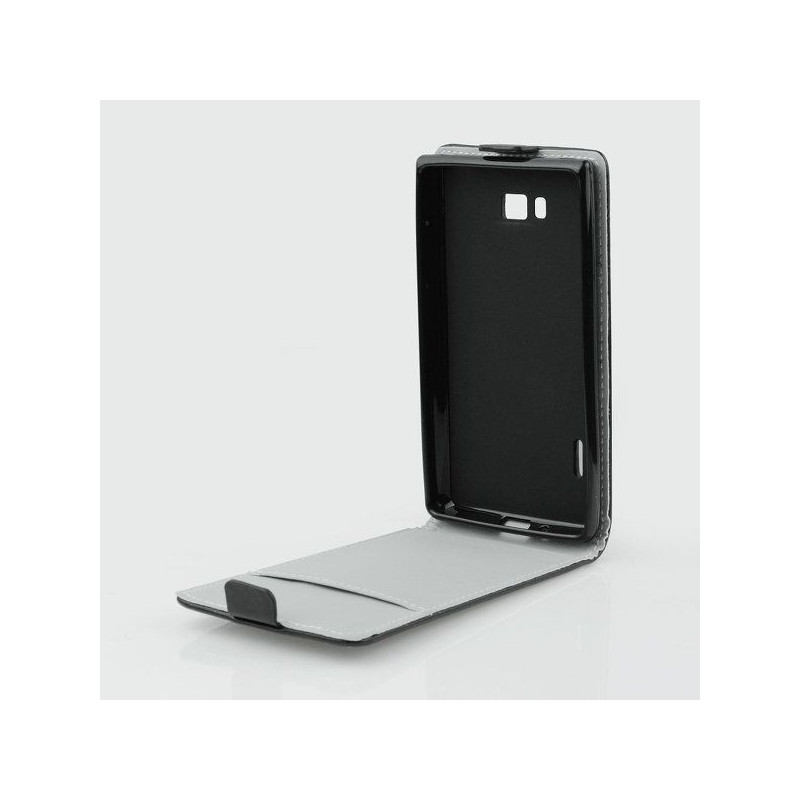 Ledertasche FLIP SLIMLINE FLEXI SERIES schwarz für Samsung i9500 / i9505 Galaxy S4|