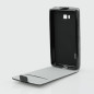 Ledertasche FLIP SLIMLINE FLEXI SERIES schwarz für Samsung i9500 / i9505 Galaxy S4|