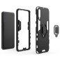 SILIKON ARMOR RING CASE schwarz für Samsung A125 Galaxy A12| M127 Galaxy M12
