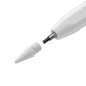 Baseus active stylus (wireless charging) + replaceable tip white für Apple iPads