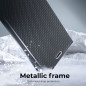 FLIPCASE WALLET LUNA-FRAME CARBON schwarz für Samsung Galaxy A51