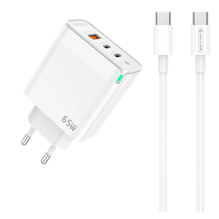 CHARGER USB-C 65W JELLICO C79 white + CABLE USB-C