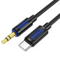 Audio Soundwire USB-C  3,5mm Borofone BL20 black 1m