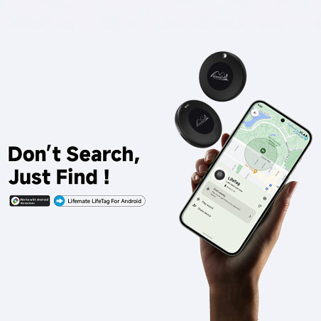 Lifemate/Mili GPS Tracker Lifetag black (Android / Google Certified) - 4 Stück