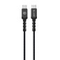 CABLE USB-C / USB-C  50 cm 60W black BLAVEC Raptor Braided