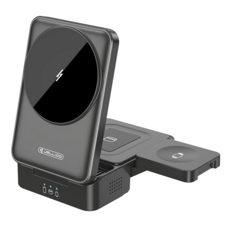 JELLICO wireless charger 3in1 FOLDABLE MagSafe-compatible 15W