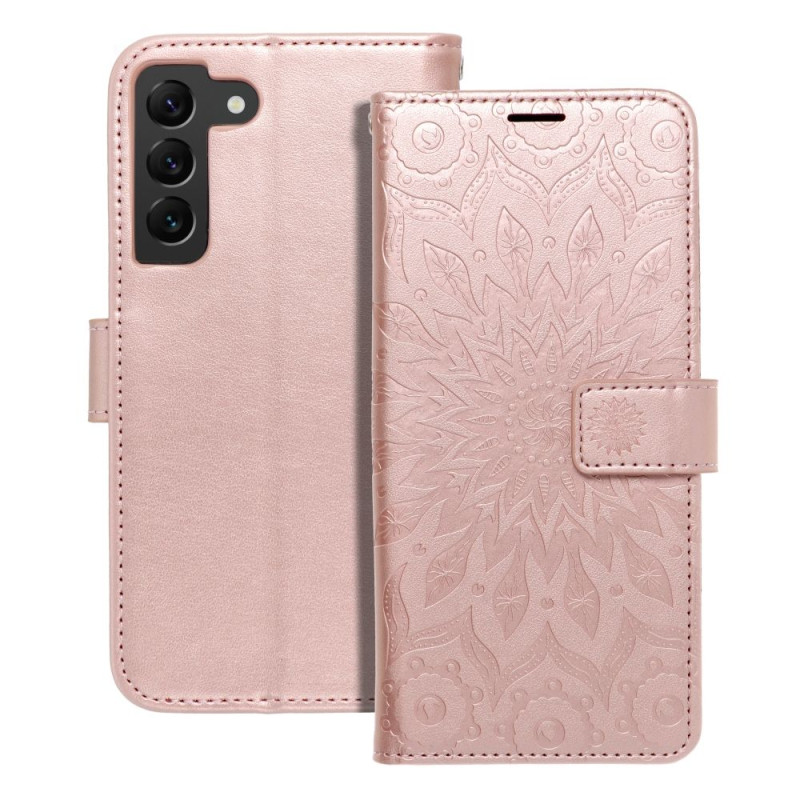 MEZZO Book case for SAMSUNG S22 mandala rose gold MEZZO Book case for SAMSUNG S22 mandala rose gold