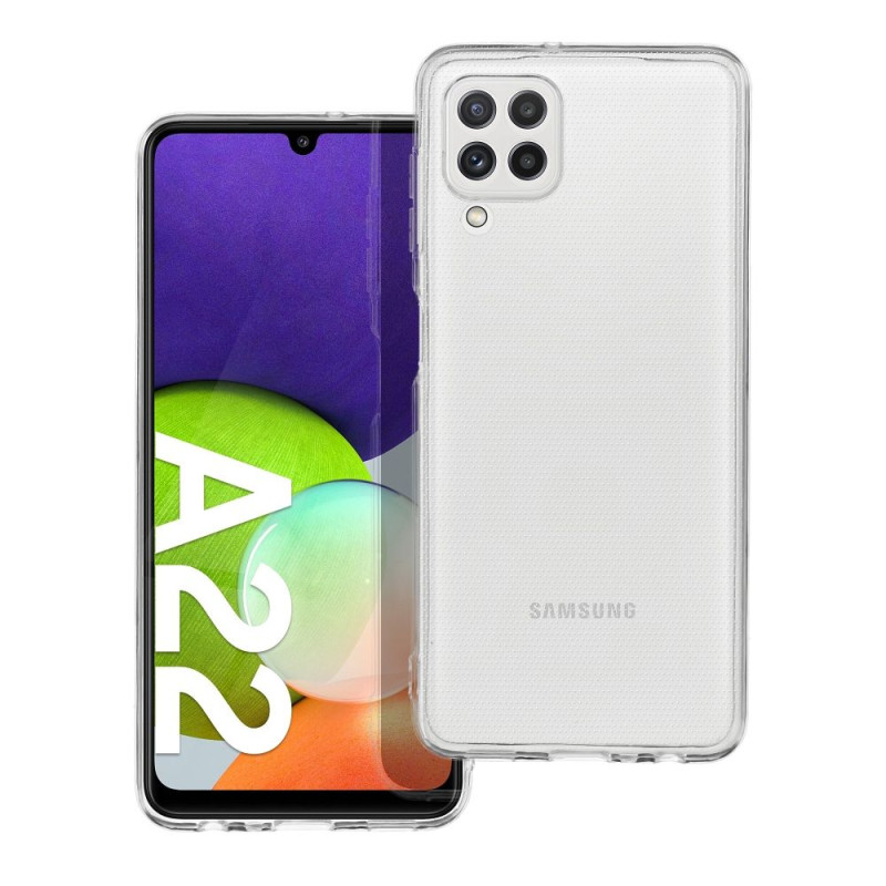 BACK-CASE 2mm transparent (mit Kameraschutz) für SAMSUNG Galaxy A22 LTE