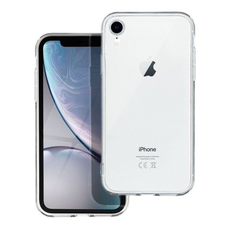 BACK-CASE 2mm transparent (mit Kameraschutz) für APPLE iPhone XR