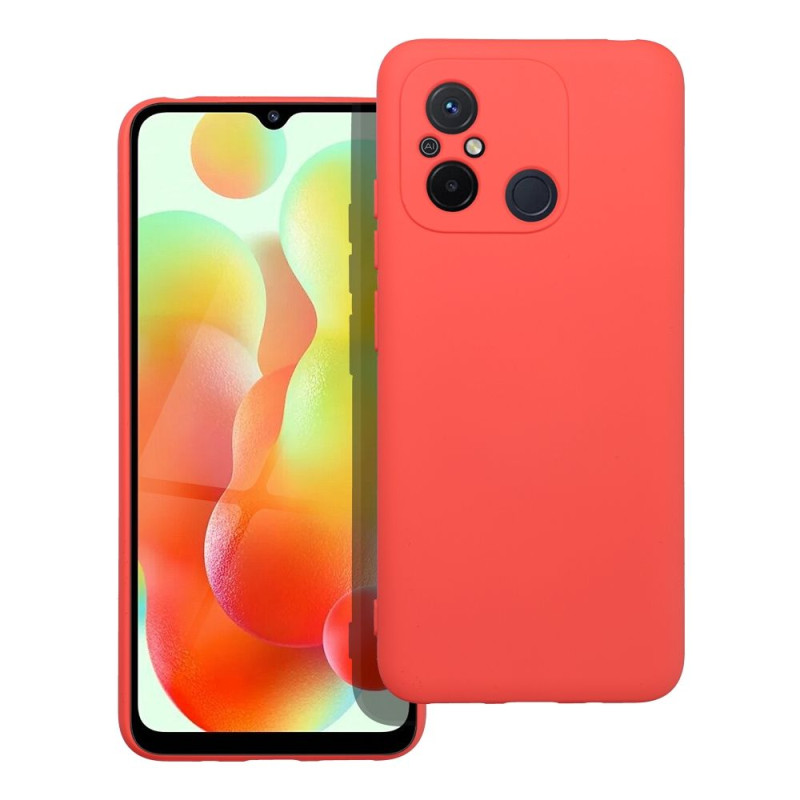 BACK-CASE Silikon peach für XIAOMI Redmi 12C
