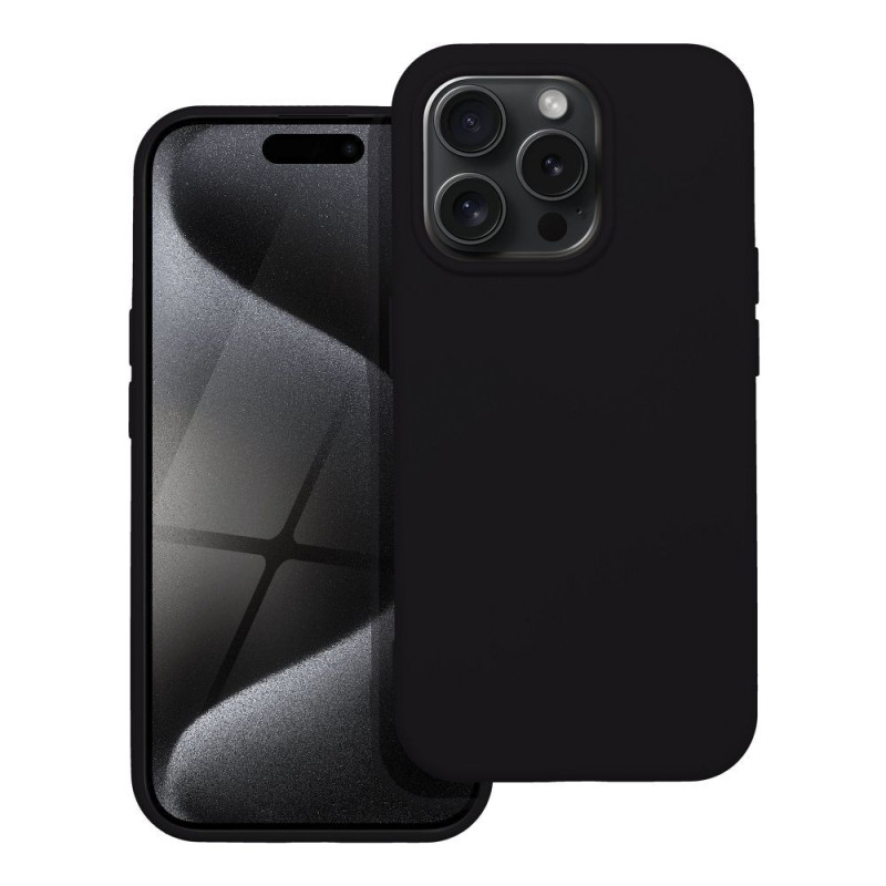 BACK-CASE Silikon schwarz für APPLE iPhone 15 Pro