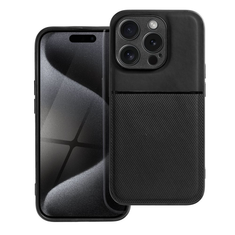 BACK-CASE NOBLE schwarz für APPLE iPhone 15 Pro