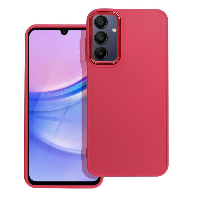 BACK-CASE FRAMED magenta für SAMSUNG Galaxy A15