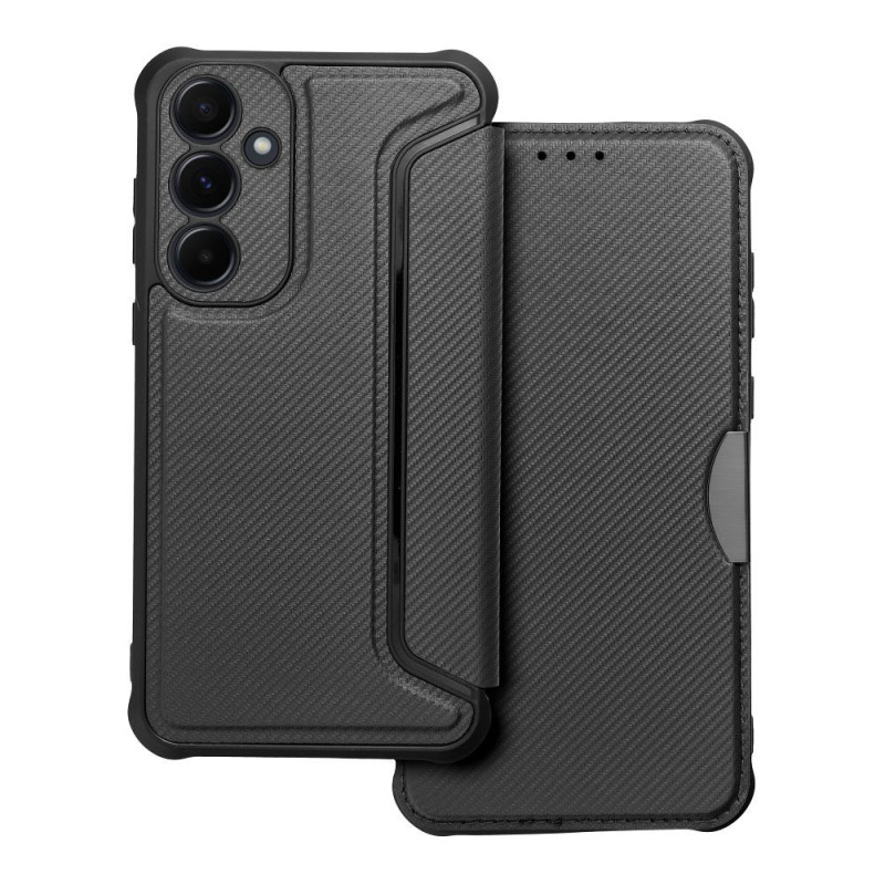 FLIPCASE RAZOR Carbon schwarz für SAMSUNG Galaxy A55 5G