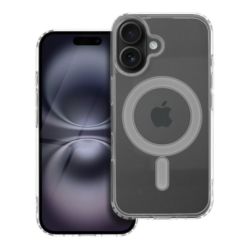 BACK-CASE transparent MagSafe-kompatibel mit Kamera-Schutz für APPLE iPhone 16