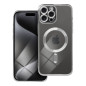 ELECTRO MAG COVER case compatible with MagSafe for IPHONE 15 Pro Max silver