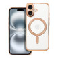 ELECTRO MAG COVER case compatible with MagSafe for IPHONE 16 gold