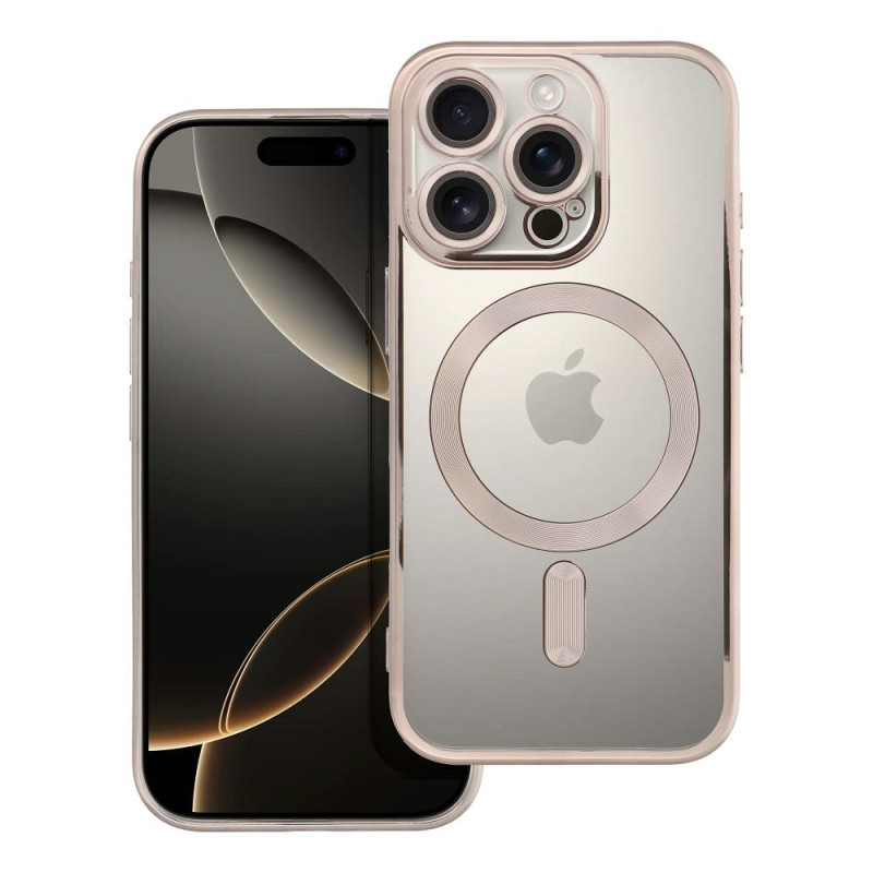 ELECTRO MAG COVER case compatible with MagSafe for IPHONE 16 Pro grey titanium
