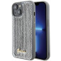 GUESS case for IPHONE 13 / 14 / 15 GUHCP15SPSFDGSS (Sequin Script Metal) silver