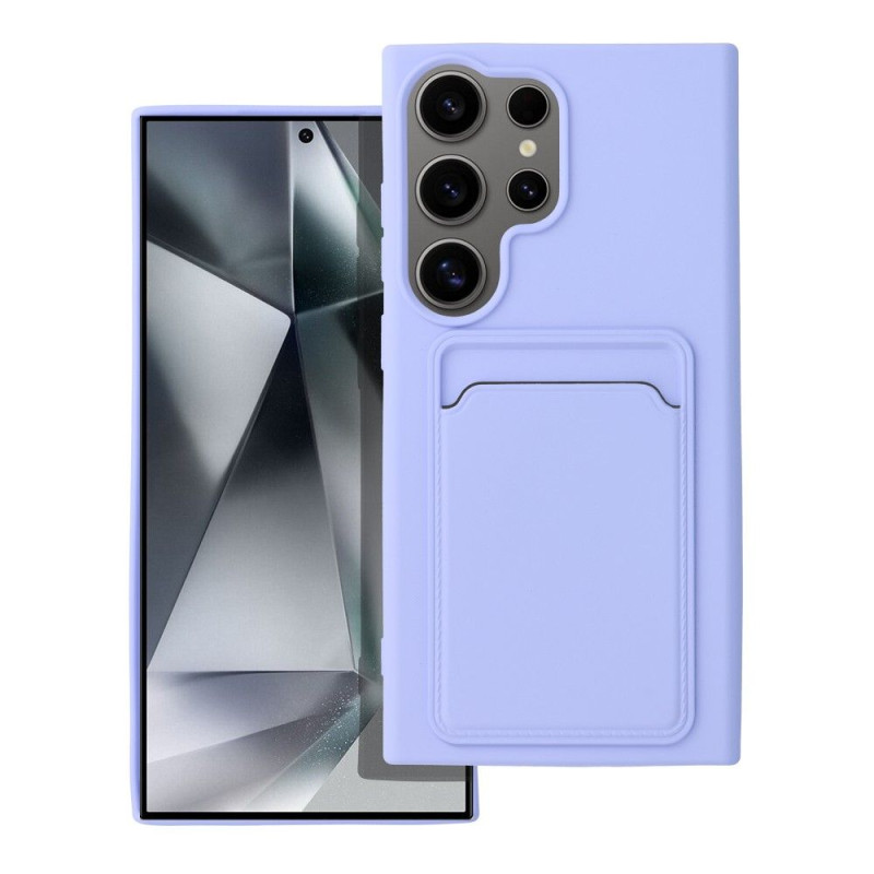 BACK-CASE CARD violett für SAMSUNG Galaxy S24 Ultra
