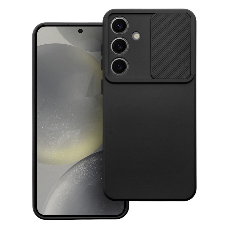 BACK-CASE SLIDE ONE schwarz (mit Kamera-Abdeckung) für SAMSUNG Galaxy S24+