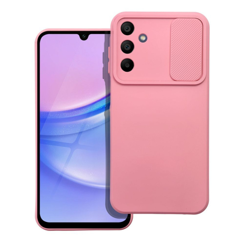 BACK-CASE SLIDE ONE light pink (mit Kamera-Abdeckung) für SAMSUNG Galaxy A15