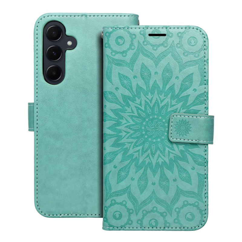 MEZZO Book case for SAMSUNG A55 5G mandala green MEZZO Book case for SAMSUNG A55 5G mandala green