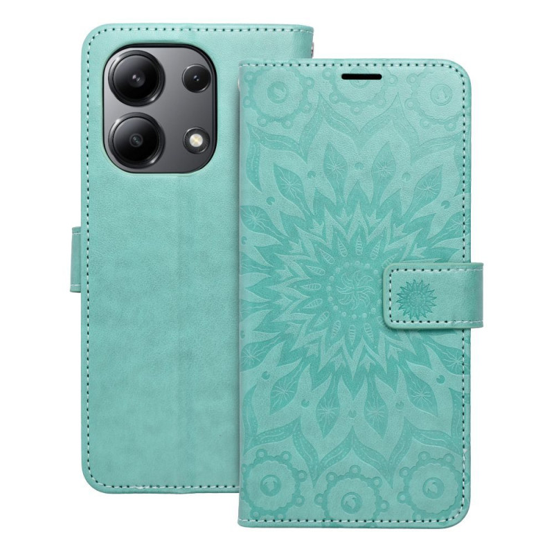 MEZZO Book case for XIAOMI Redmi Note 13 4G mandala green MEZZO Book case for XIAOMI Redmi Note 13 4G mandala green