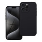 BACK-CASE Silikon PREMIUM schwarz für APPLE iPhone 15 Pro Max