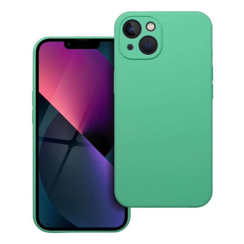 BACK-CASE Silikon PREMIUM mint für APPLE iPhone 13