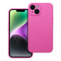 BACK-CASE Silikon PREMIUM pink für APPLE iPhone 14