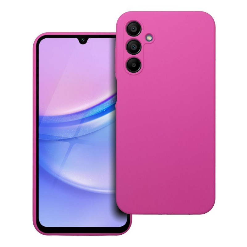 BACK-CASE Silikon PREMIUM pink für SAMSUNG Galaxy A15