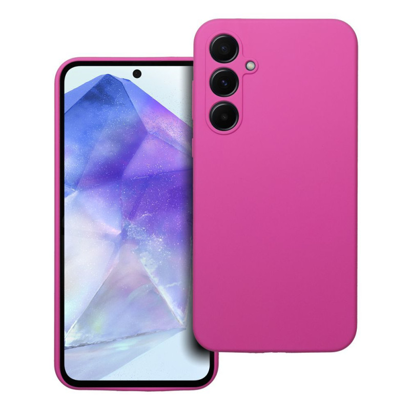 BACK-CASE Silikon PREMIUM pink für SAMSUNG Galaxy A55 5G