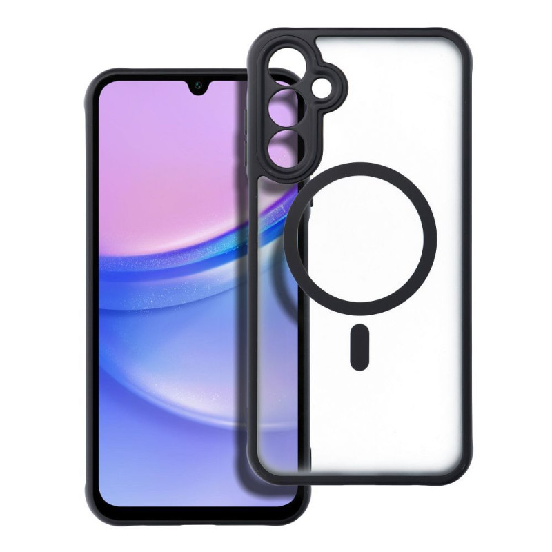 BACK-CASE MATTE MAG schwarz (kompatibel mit MagSafe) für SAMSUNG Galaxy A15