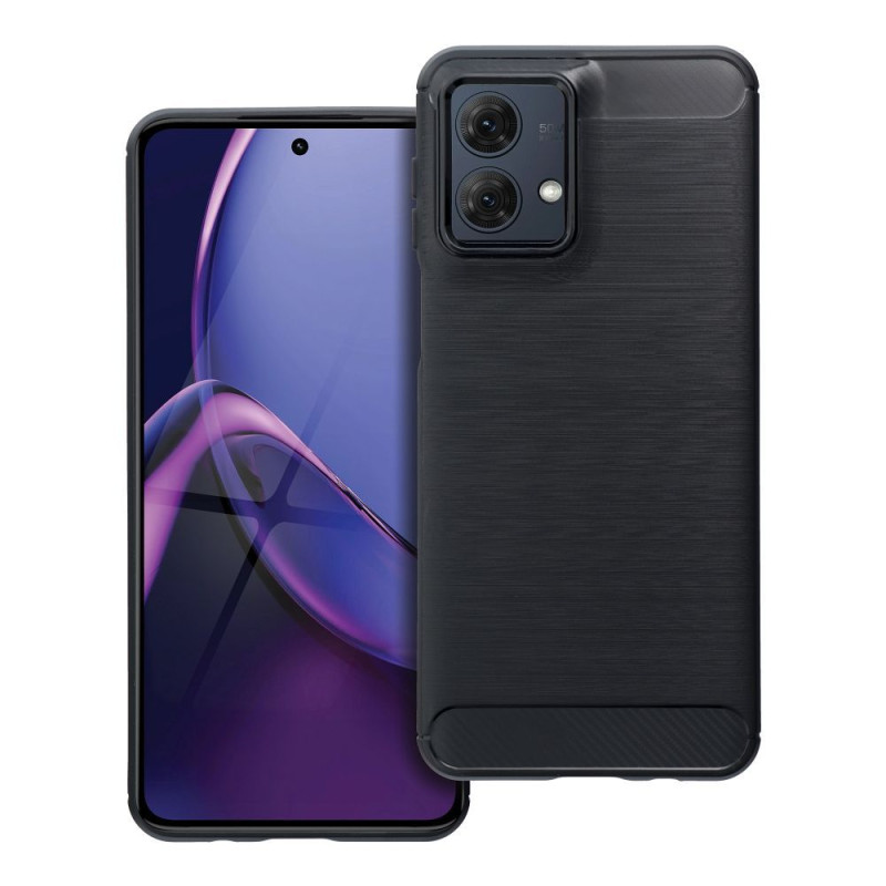 BACK-CASE Carbon schwarz für MOTOROLA G55