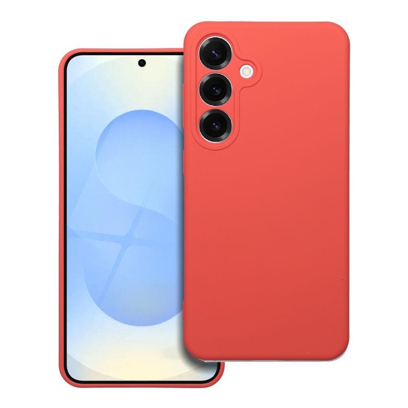 BACK-CASE Silikon peach für SAMSUNG Galaxy S25