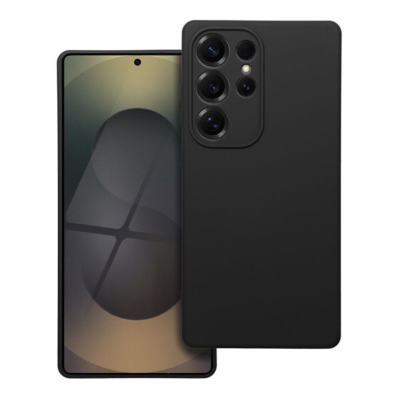 BACK-CASE Silikon schwarz für SAMSUNG Galaxy S25 Ultra