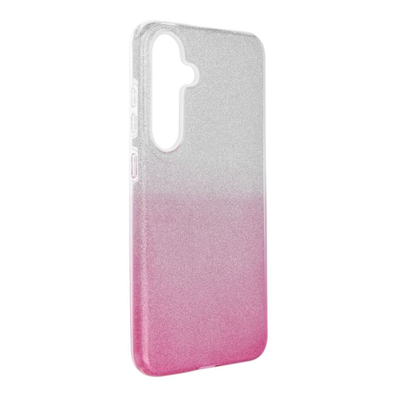 BACK-CASE SHINING GLITTER silver/pink für SAMSUNG Galaxy S25+