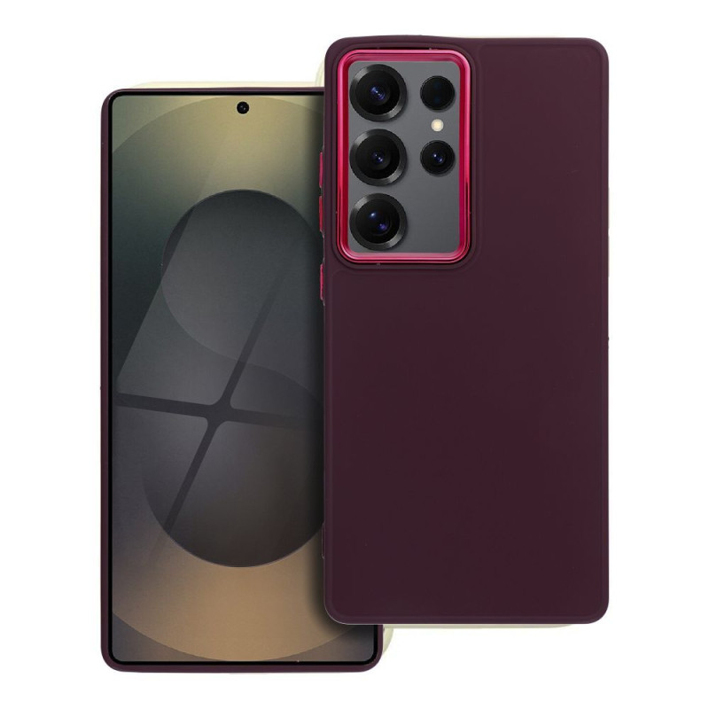 BACK-CASE FRAMED purple für SAMSUNG Galaxy S25 Ultra