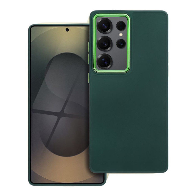 BACK-CASE FRAMED green für SAMSUNG Galaxy S25 Ultra