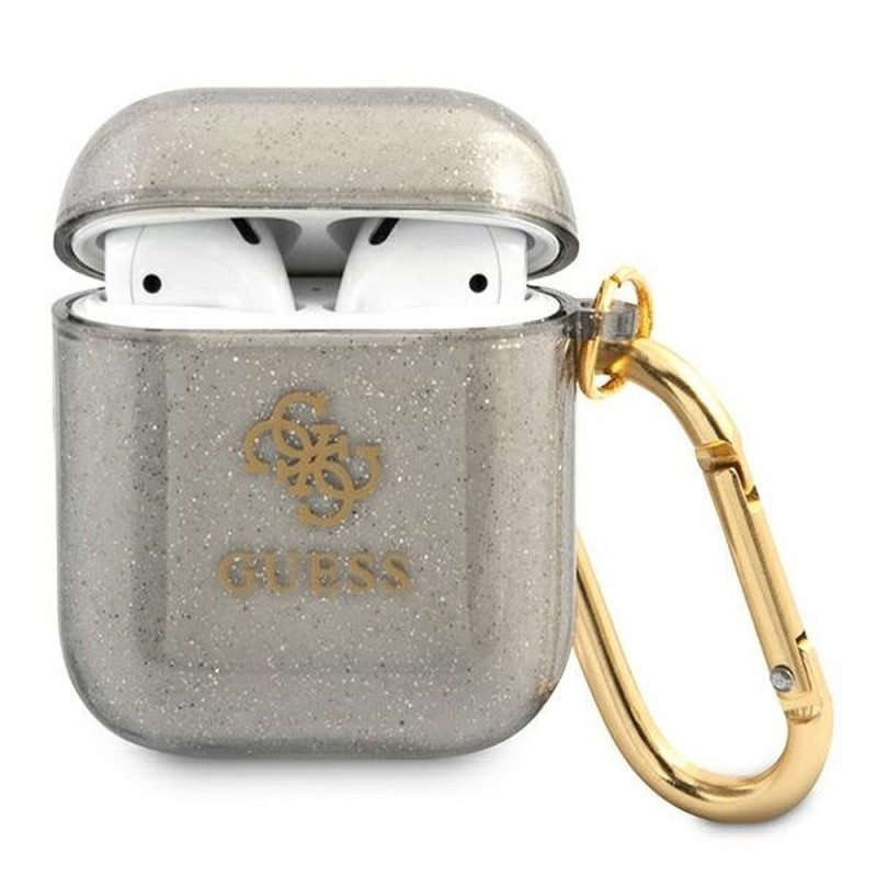GUESS case for APPLE AirPods 1/2 GUA2UCG4GK (Glitter Collection) black
