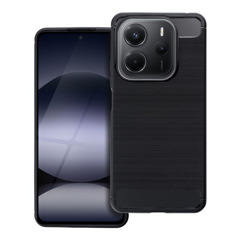 BACK-CASE Carbon schwarz für XIAOMI Redmi Note 14 4G/5G