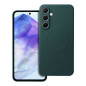 SILICONE MAG COVER case compatible with MagSafe for SAMSUNG A55 dark green
