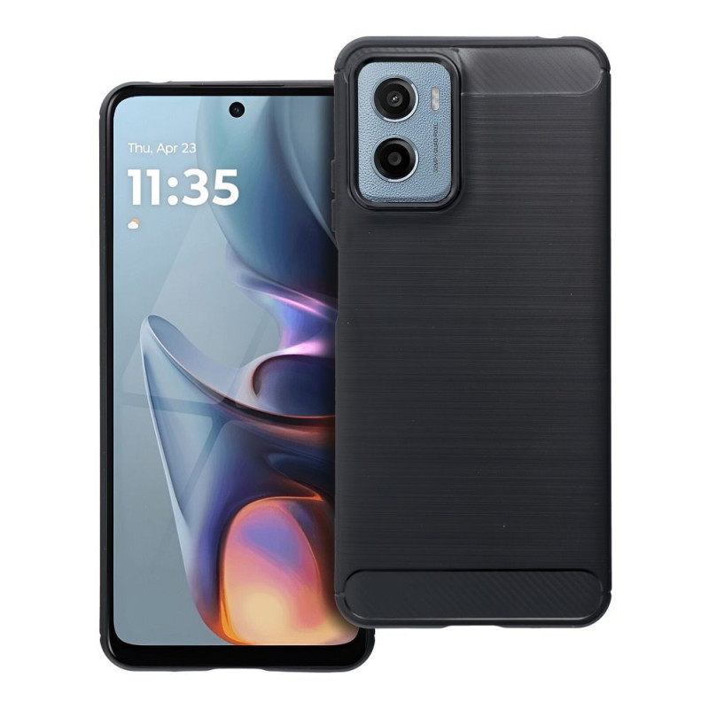 BACK-CASE Carbon schwarz für MOTOROLA G05/G15